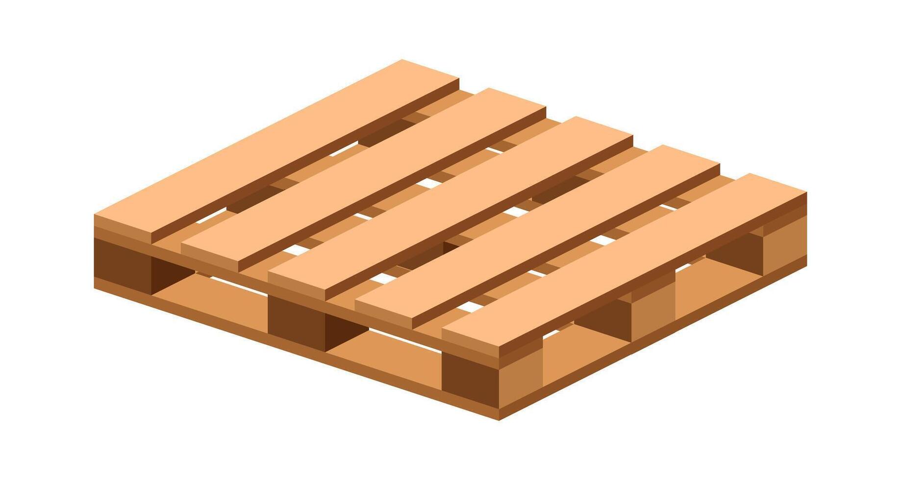 wood pallet, wooden pallet icon, shipping pallet for warehouse storage concept vector