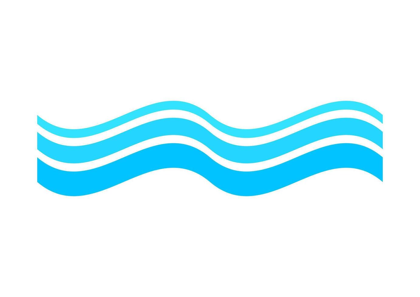 water waves line stripe, marine seamless pattern blue waves vector