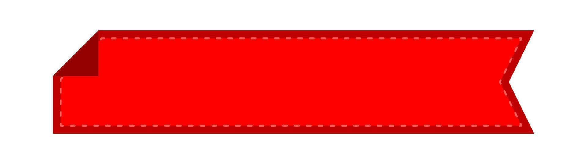 red label frame simple, red label tag rectangular for text frame vector