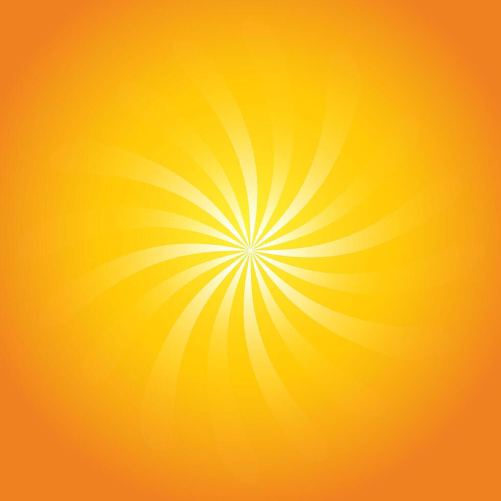 light beem on orange background vector