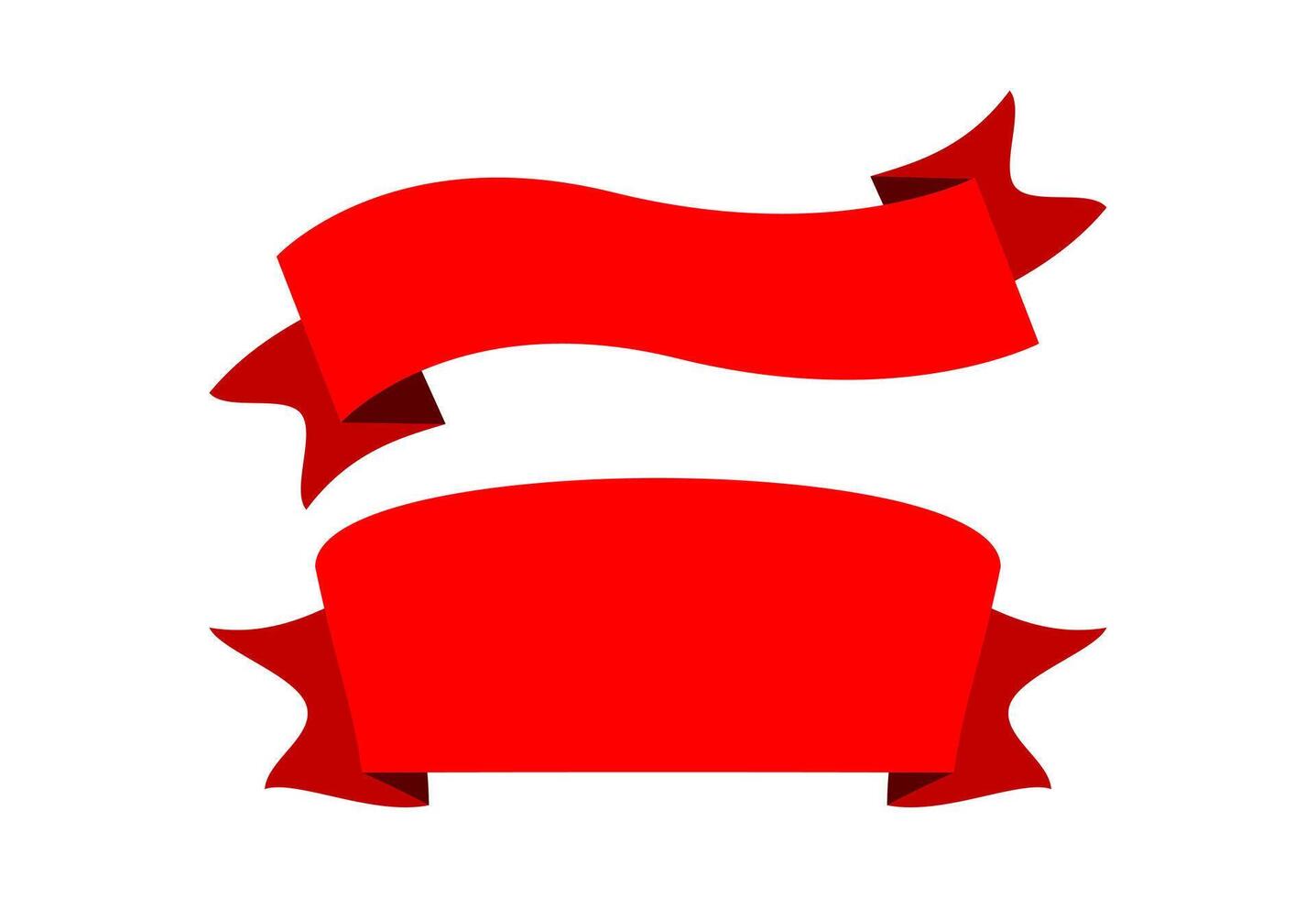 label ribbon red for sales promotion, sticker label ribbon vector