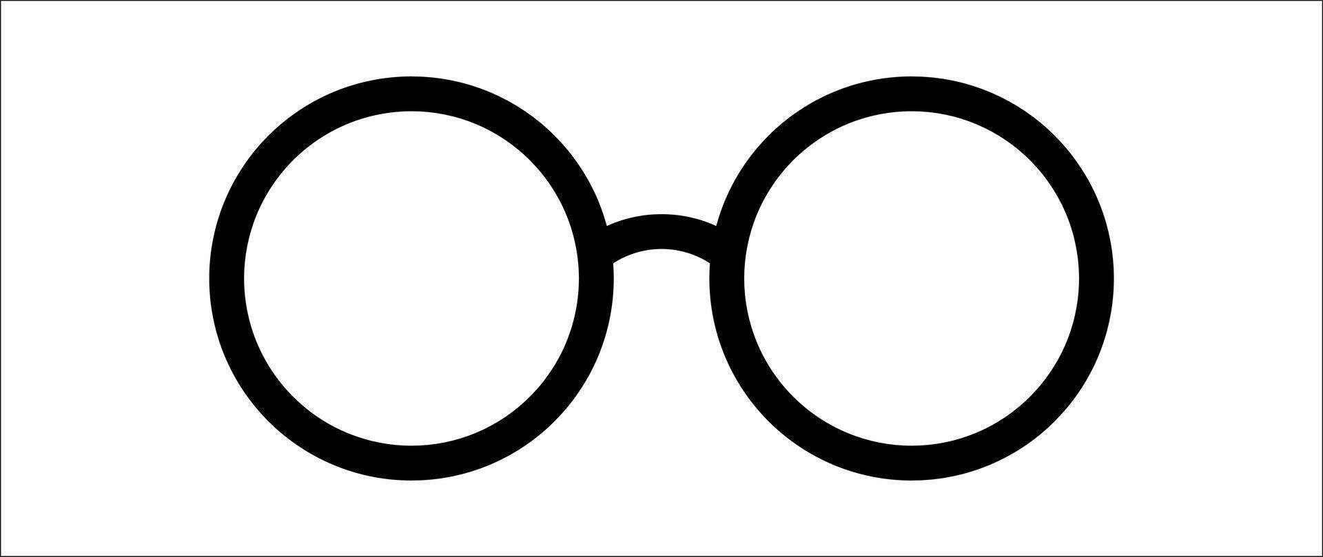 Glasses silhouette frame, Glasses for icon, Fashion glasses vector