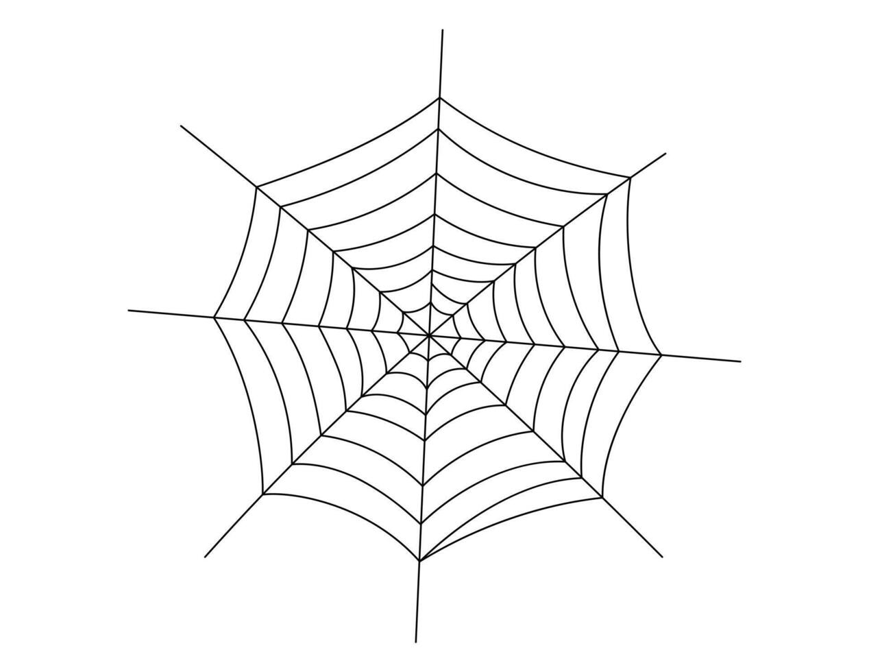 silhouette spider web, spiderweb for halloween illustration vector
