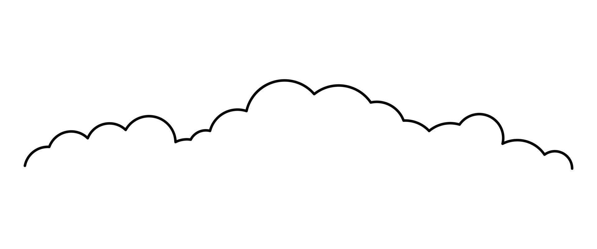 cloud line, clouds outline graphic, clouds lined, cloudy line simple vector