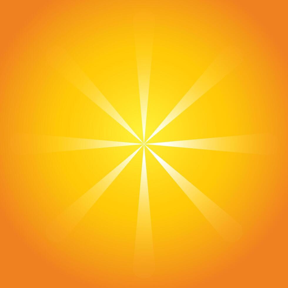 light beem transparency on orange background, sun shine, sunlight graphic vector