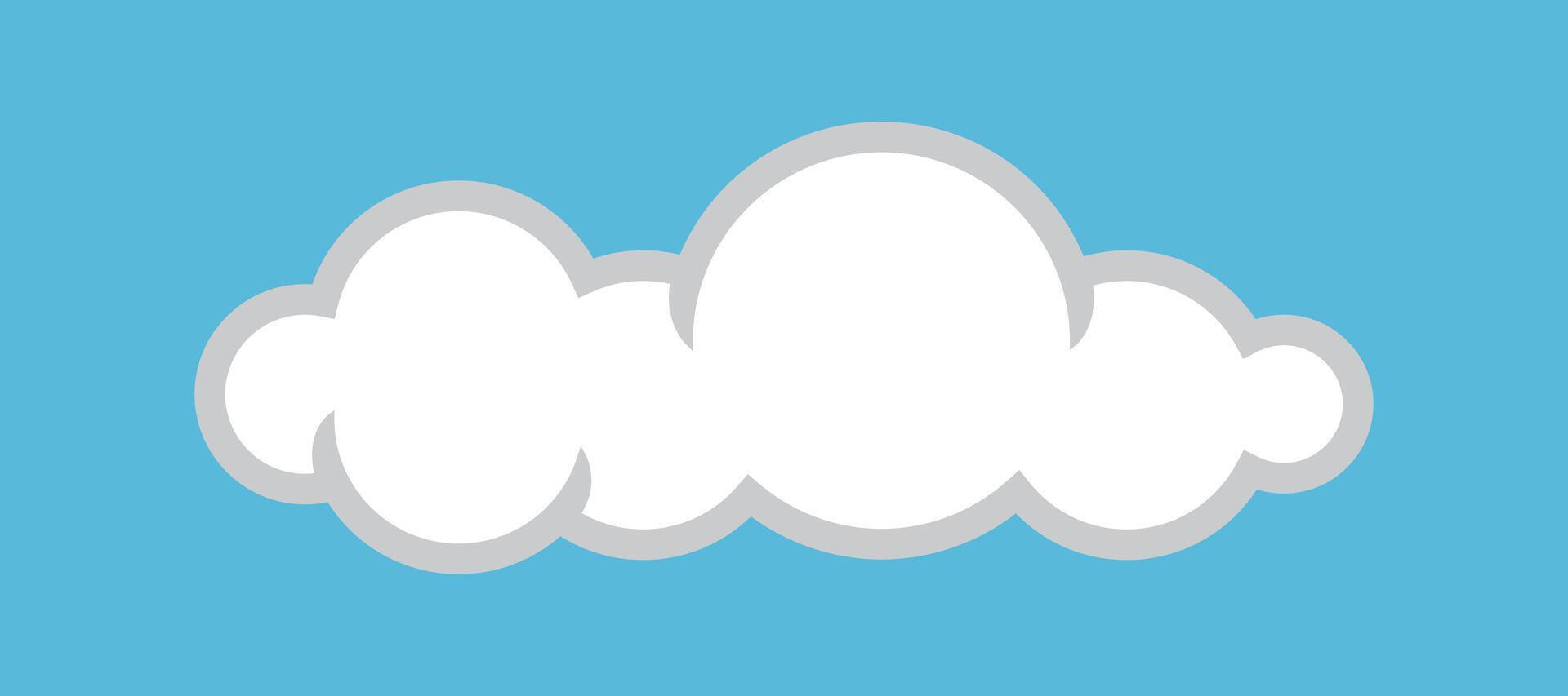 white cloud, clouds cartoon, clouds simple shape vector