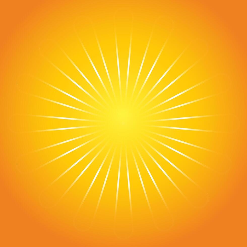 light beem transparency on orange background, star light shine vector
