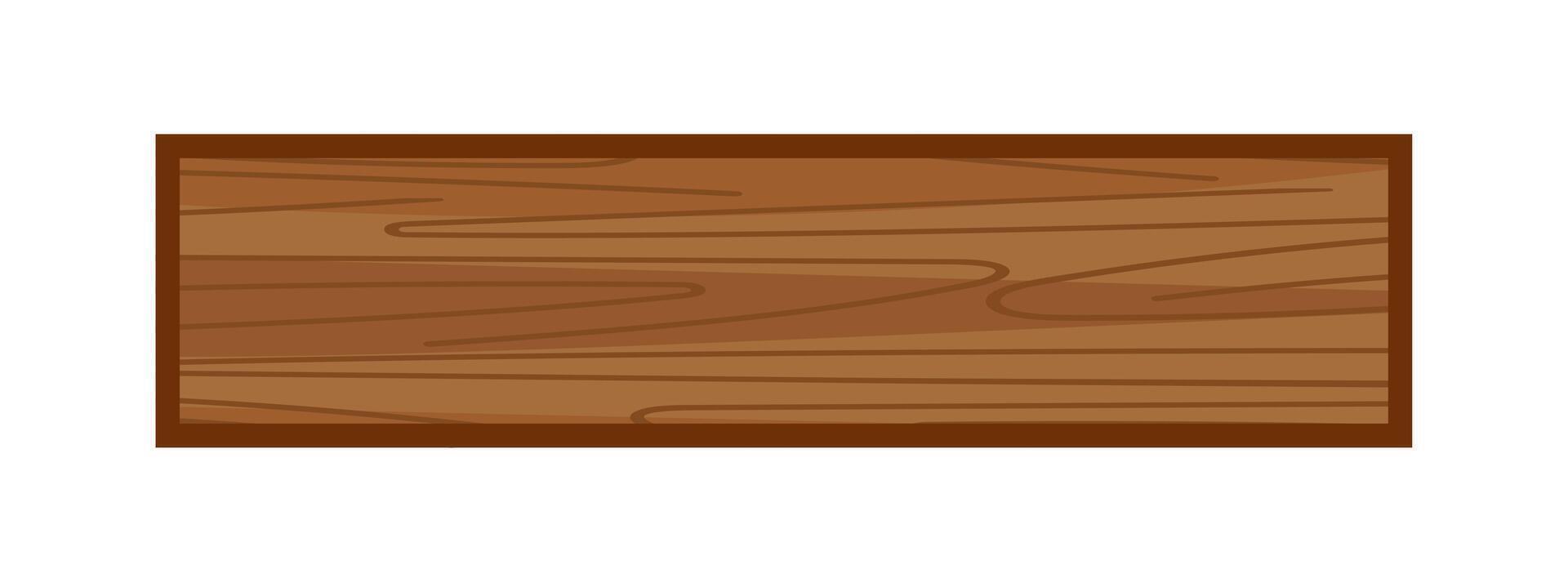 wooden sign, wood texture plank, signboard wood frame brown vector