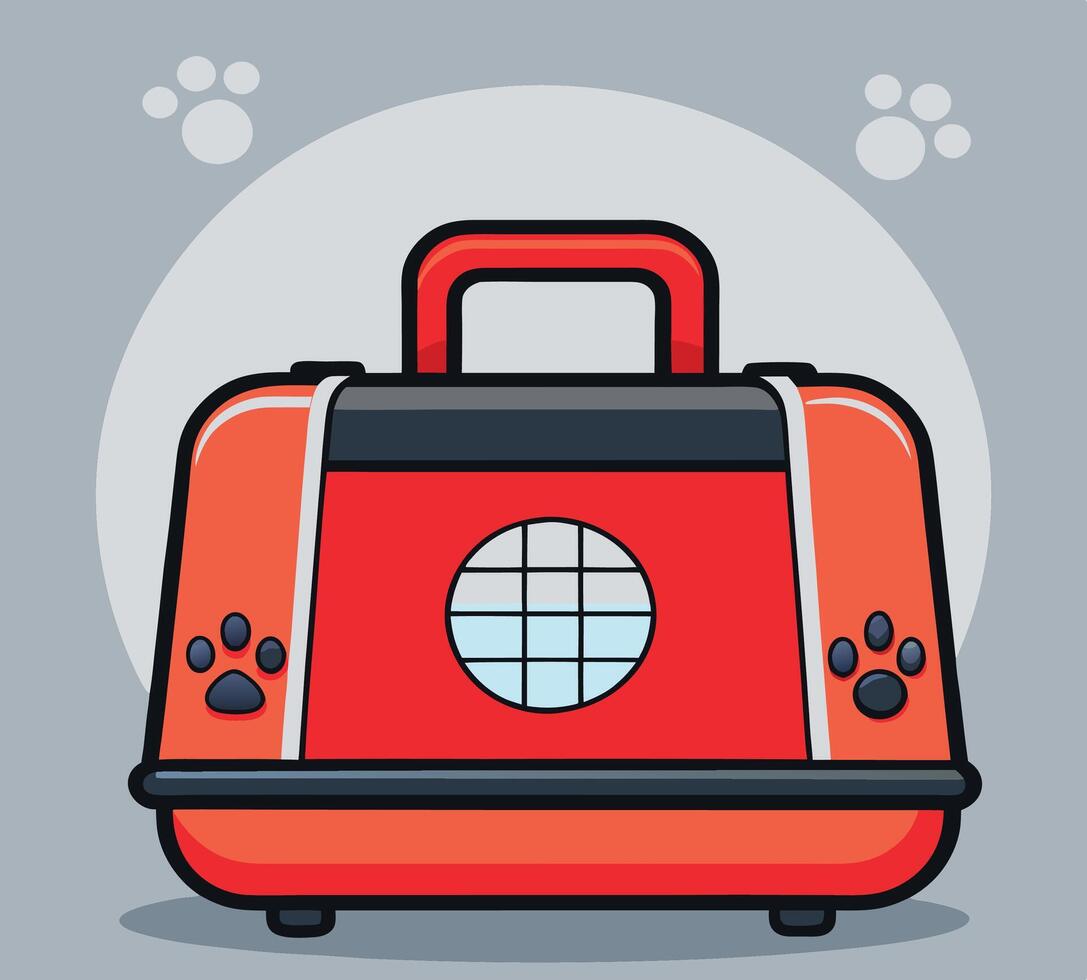 Pet Carrier Bag for Traveling with Pets vector