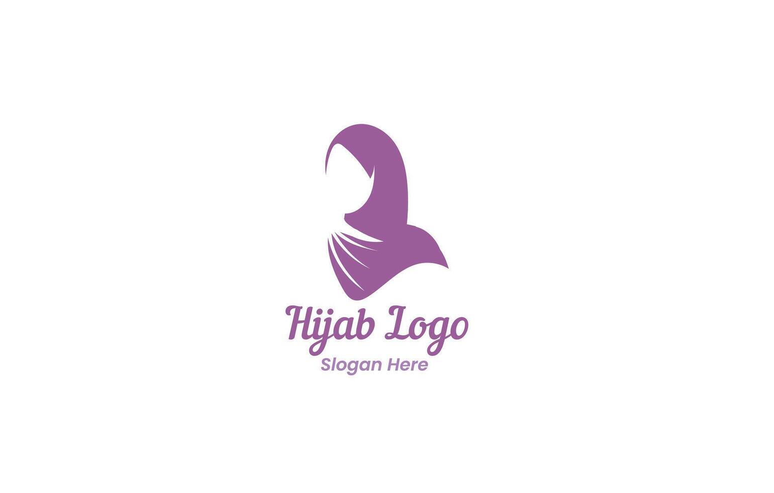 luxury Hijab Logo Design Concept vector