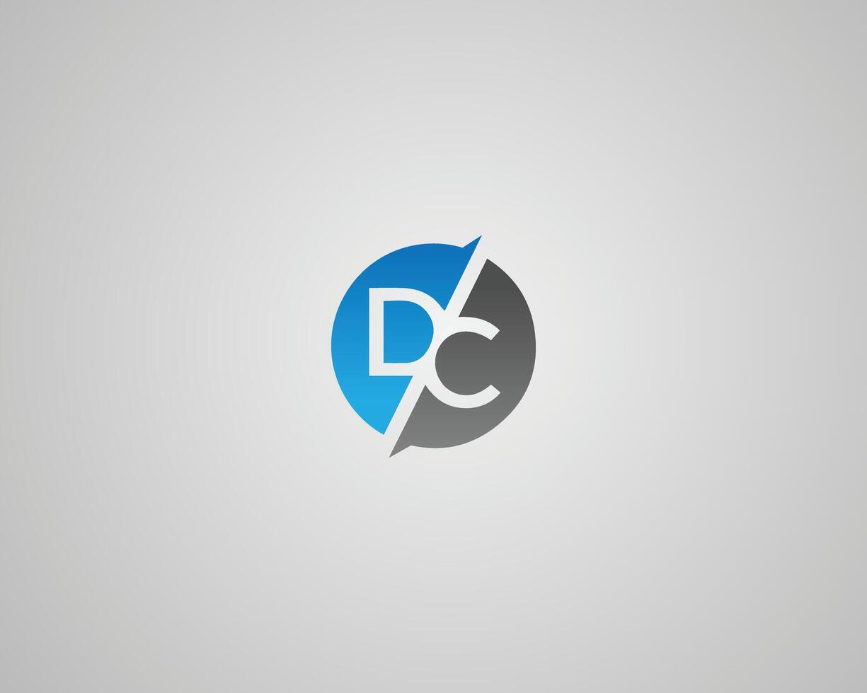 Letter DC abstract logo icon design template. vector