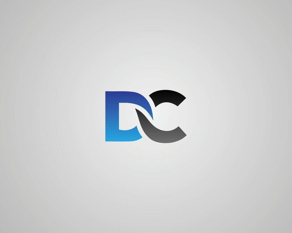 Letter DC abstract logo icon design template elements. vector
