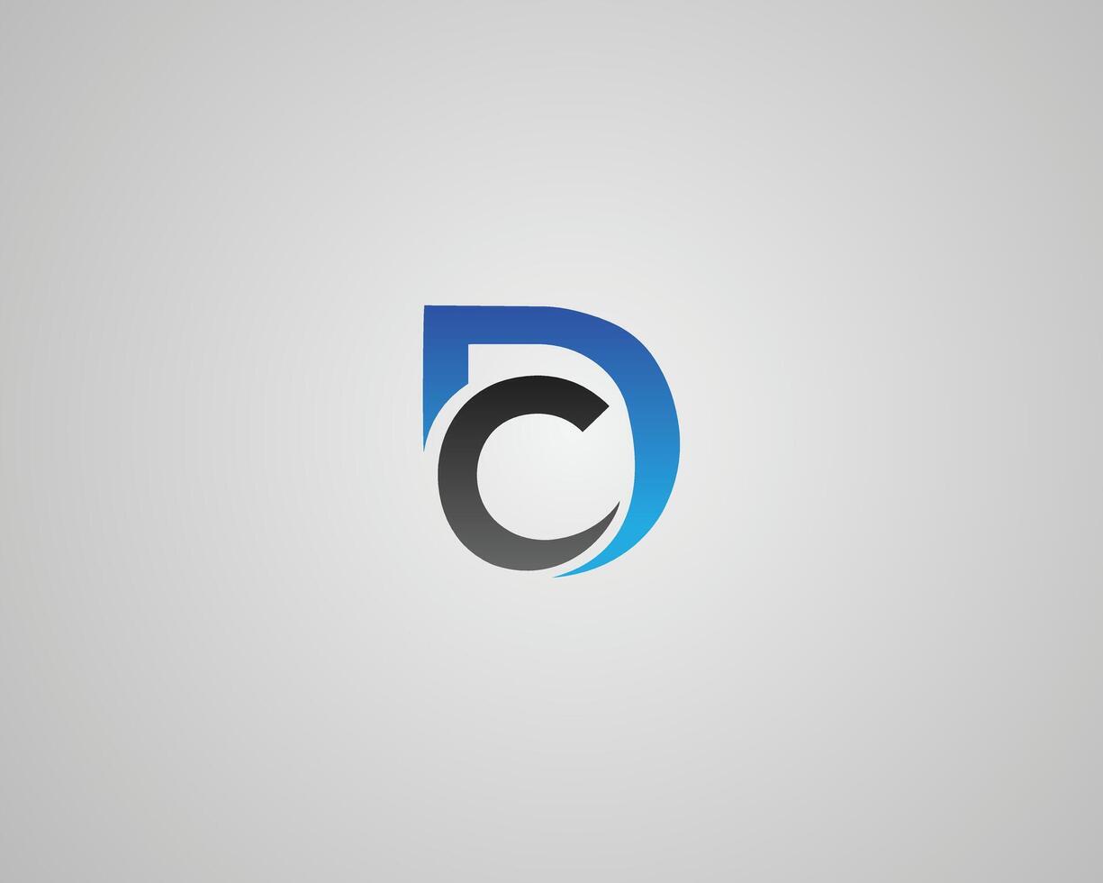 DC or CD Letter Initial Logo Design, Template vector