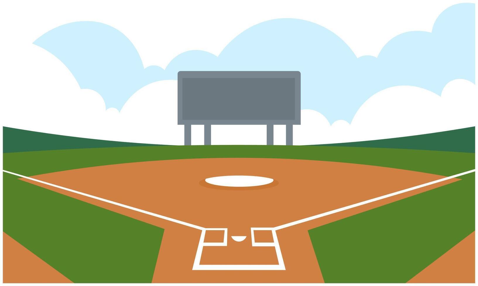camp diamond baseball sport illustration design vector