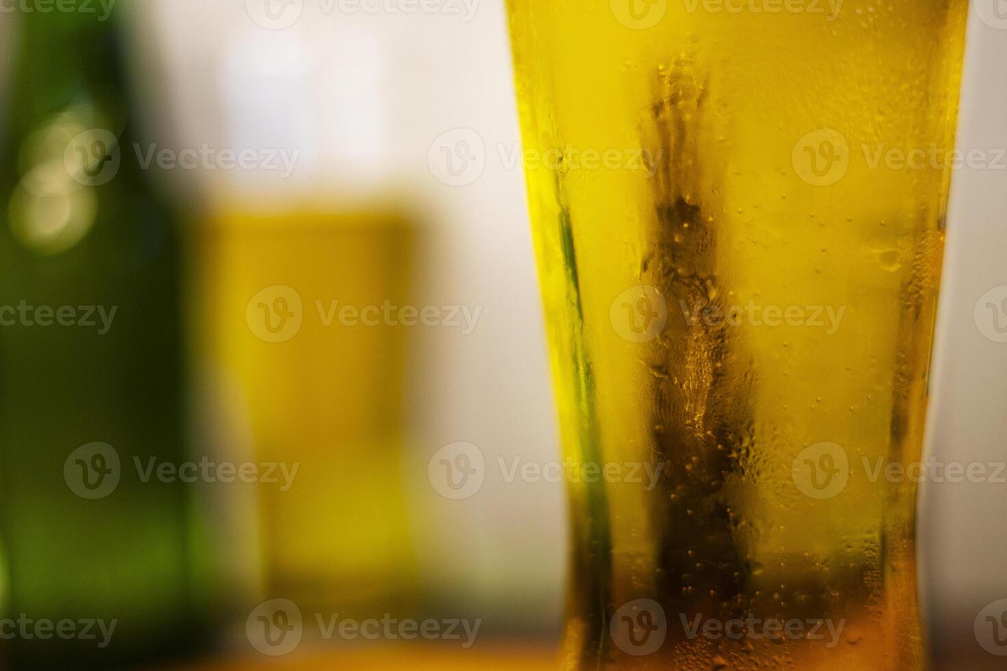 Close up Of A Beer Glass photo