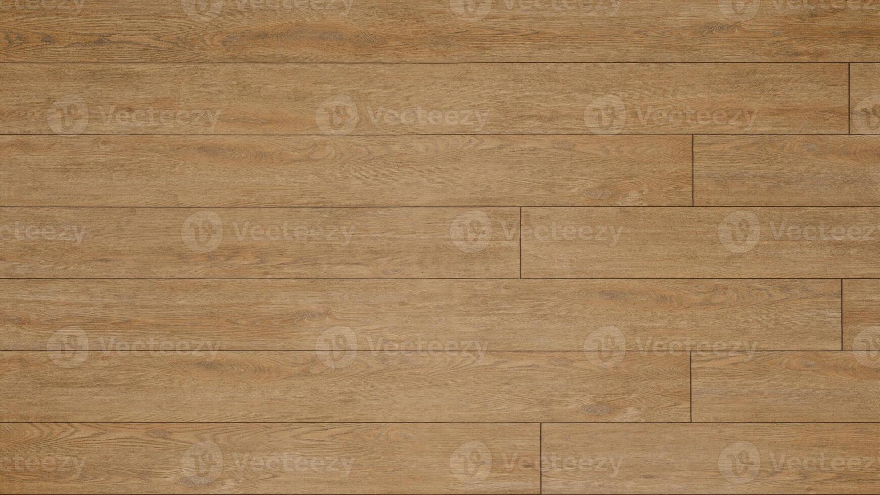 Close-up of a light brown hardwood floor with subtle grain. Ideal for backgrounds or adding a touch of rustic style. photo