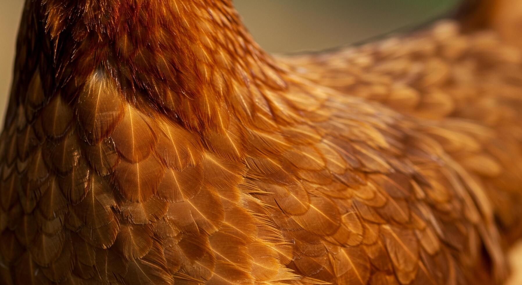 A close up of a chicken with a blurry background photo