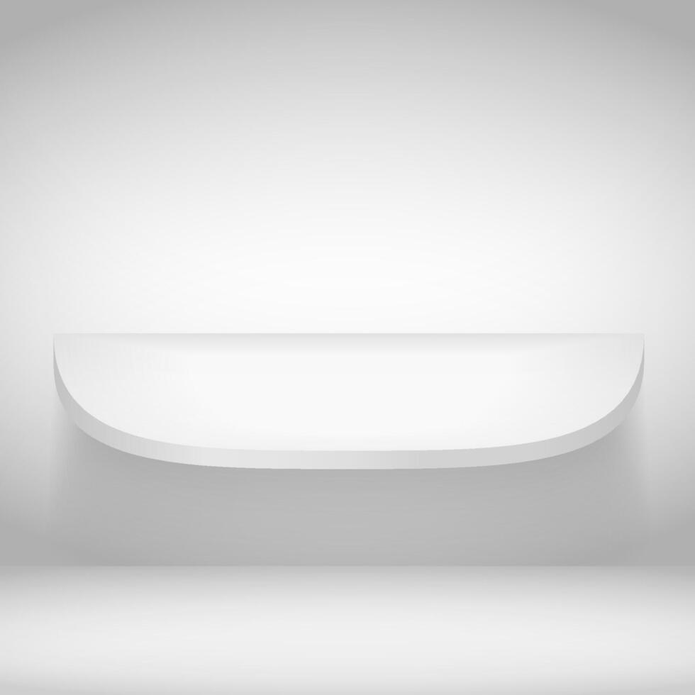 Shelf on the wall vector