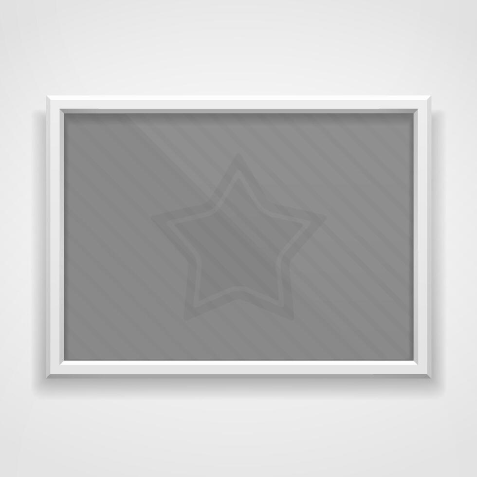 A4 horizontal frame vector