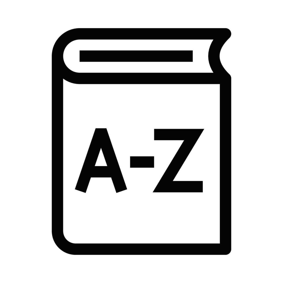 A - z book icon illustration vector