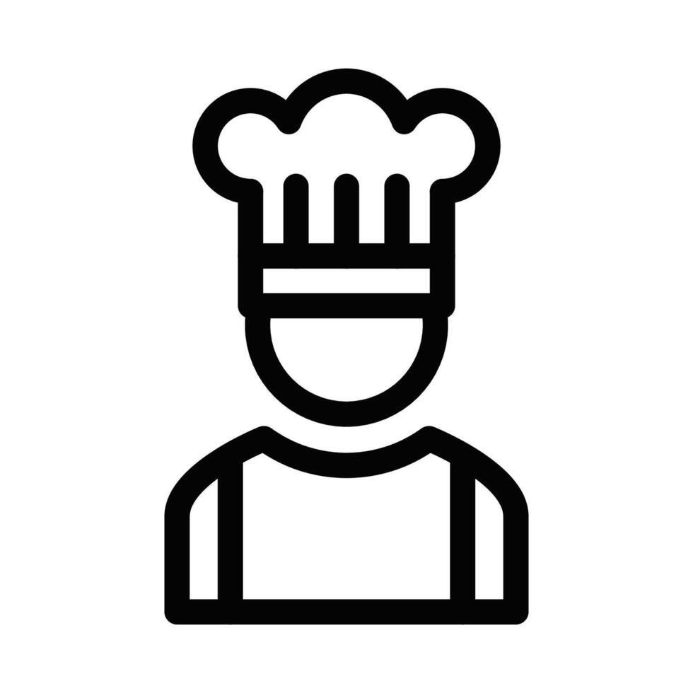 A chef icon on a white background vector