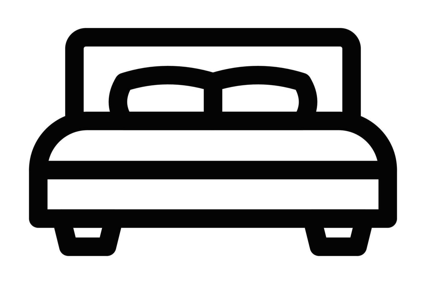 Bed icon illustration vector