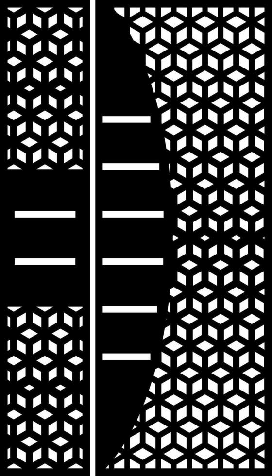 Geometric Pattern Design for Panel or Screen vector