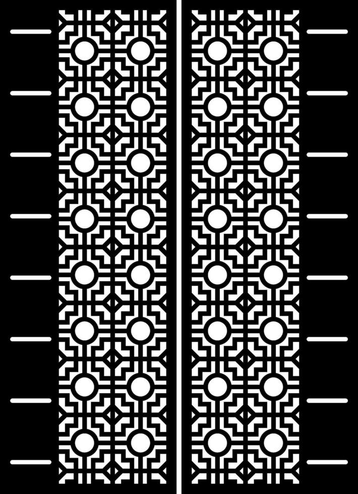 Geometric Laser Cut Panel Design vector