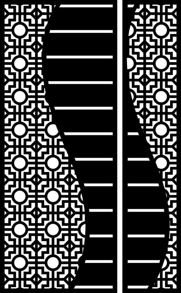 Geometric Pattern Design for Decorative Panel vector