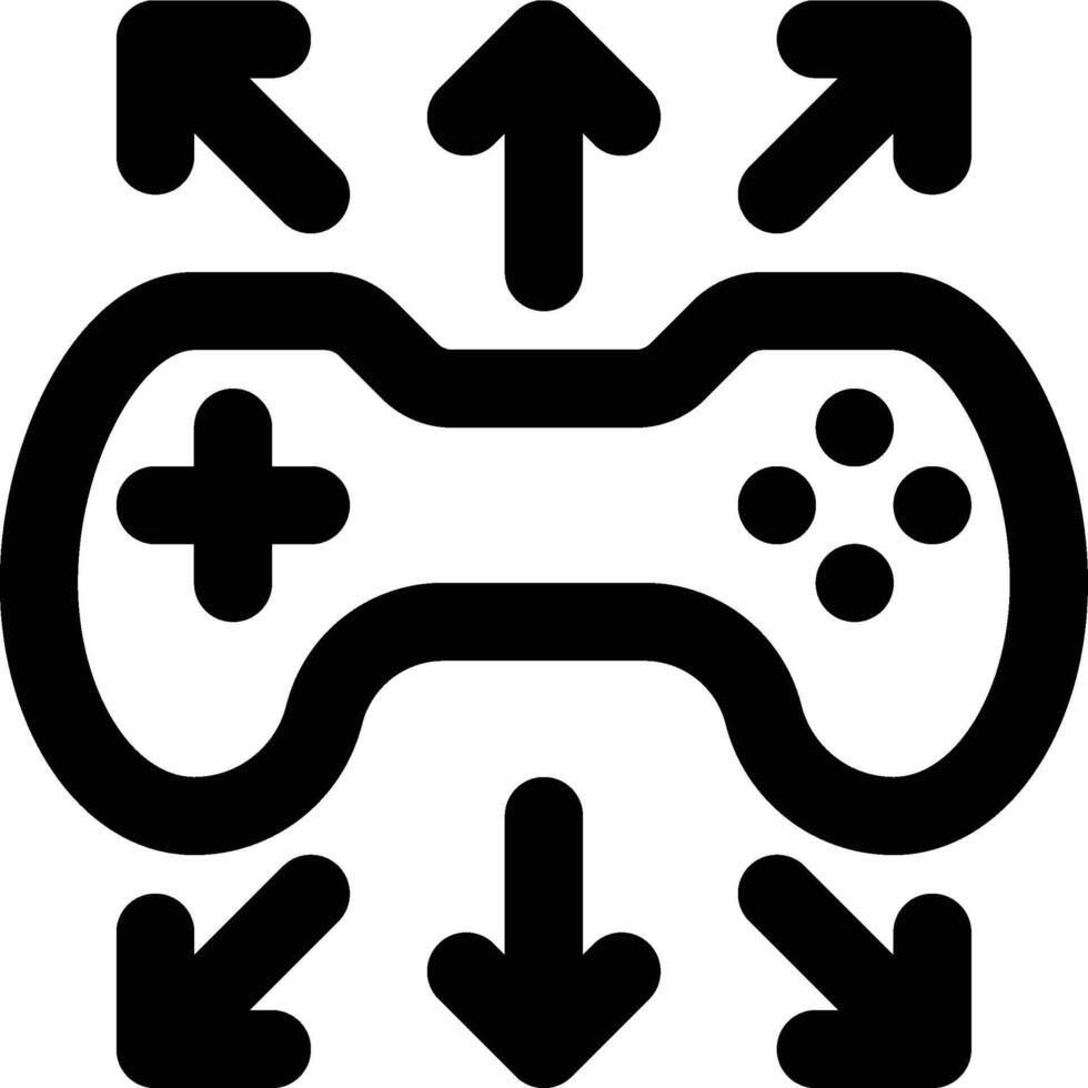 Game Deployment, Game Development, Game Publishing Outline Icon vector