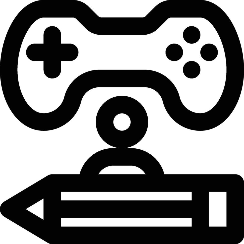 Game Designer, Game Creator, Game Developer Outline Icon vector