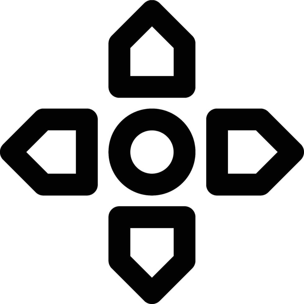 Game Buttons, Game, Gaming Outline Icon vector