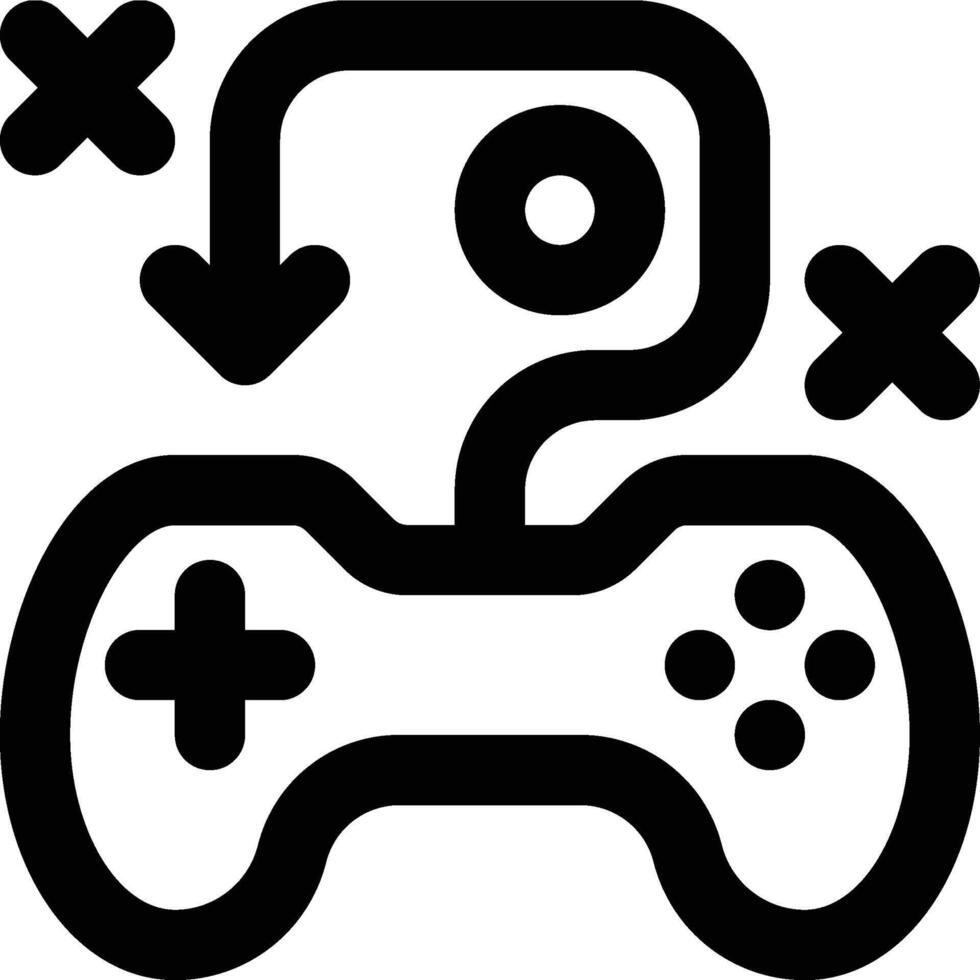 Game Strategy, Gaming Strategy, Strategic Game Outline Icon vector
