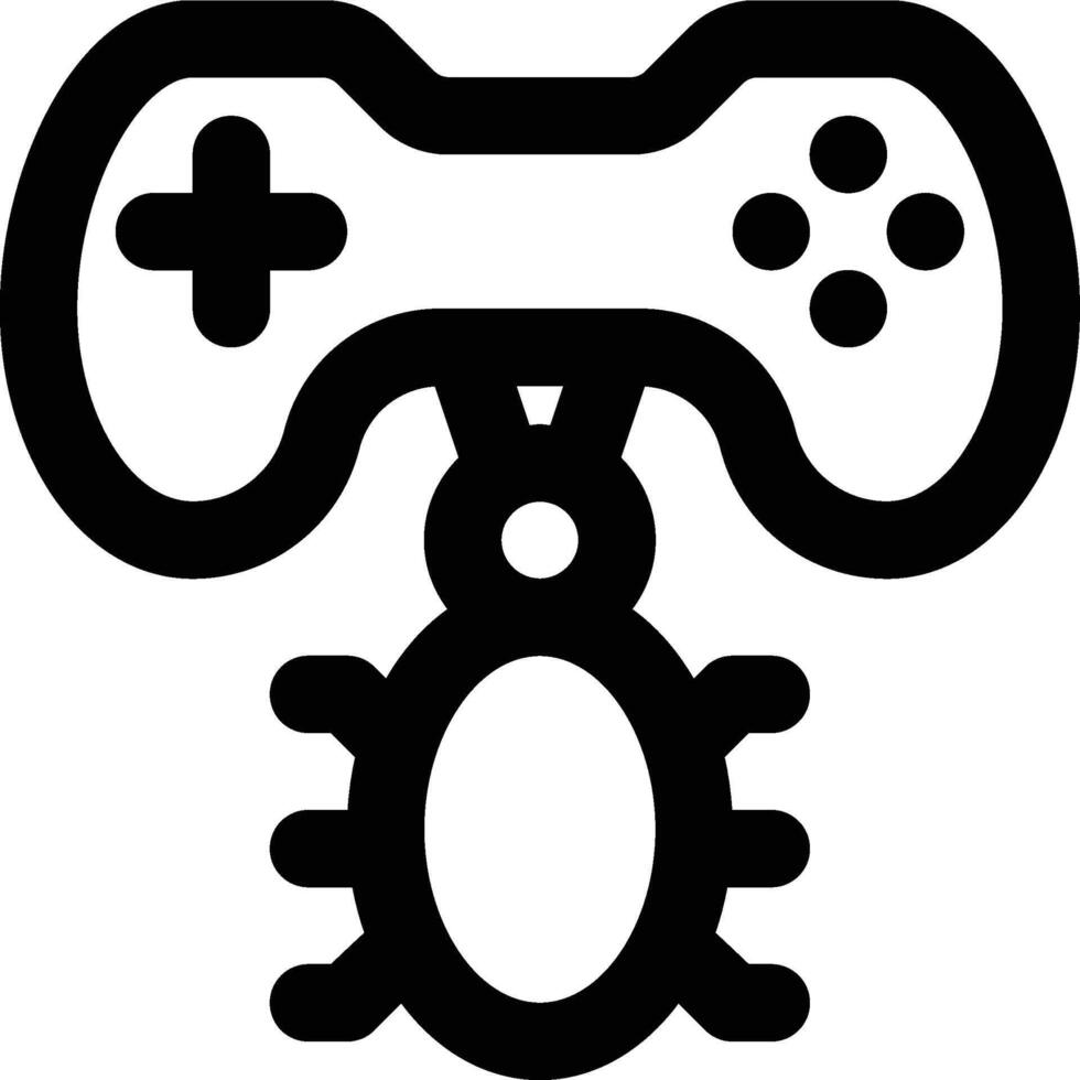 Game Bug, Game Development, Bugs Outline Icon vector