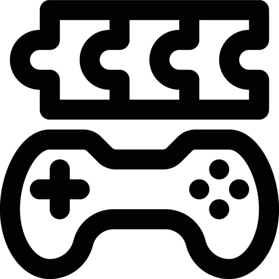 Puzzle Game, Game, Guess Outline Icon vector