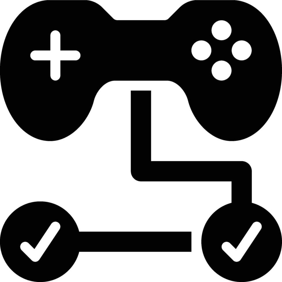 Game Level, Game, Game Glyph Solid Icon vector
