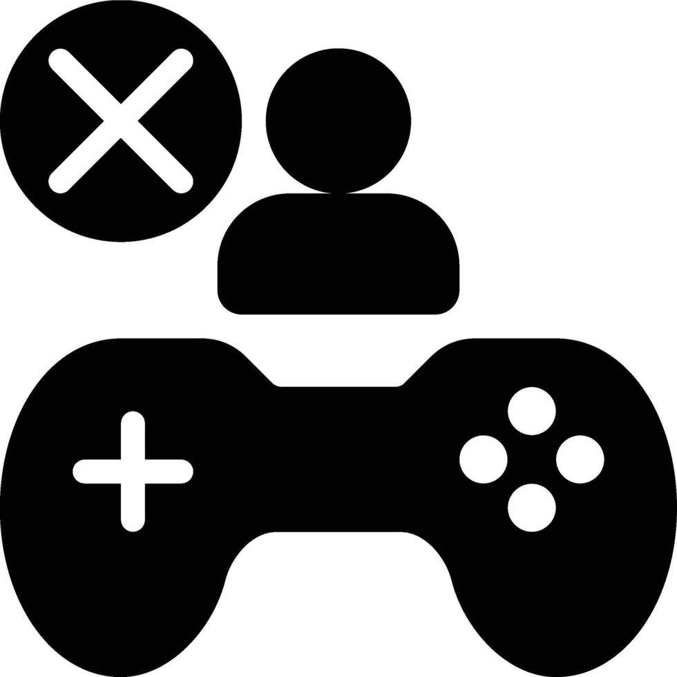 Non Player, Non Playable, Character Glyph Solid Icon vector