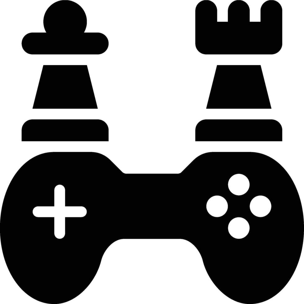 Chess Game, Games, Gaming Glyph Solid Icon vector