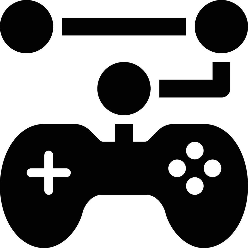 Game Development, Planning, Game Plan Glyph Solid Icon vector