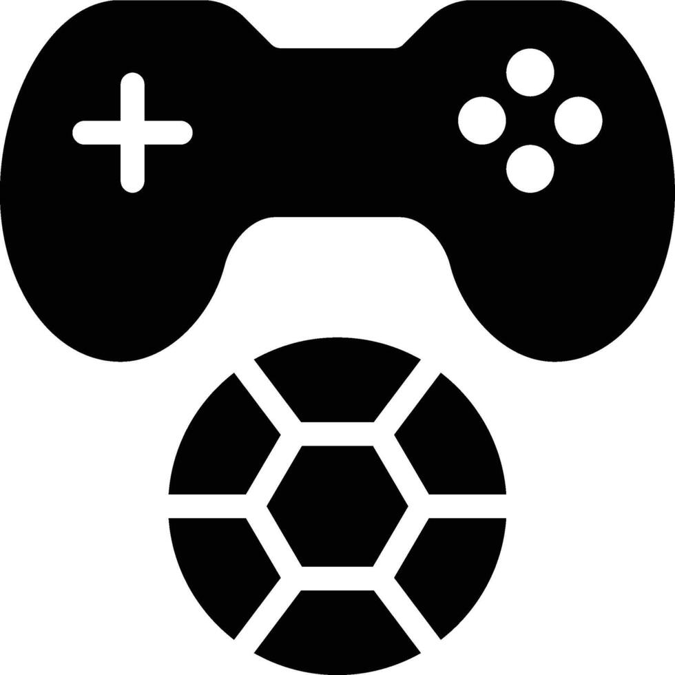 Ball Game, Games, Gaming Glyph Solid Icon vector