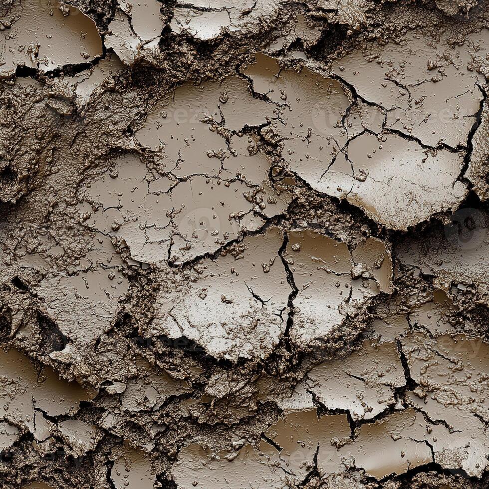 Mud Surface Seamless Texture Pattern photo