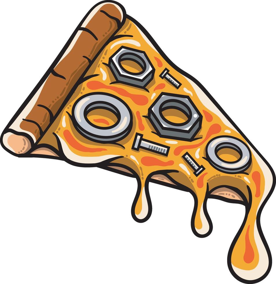 Stainless Pizza Illustration vector