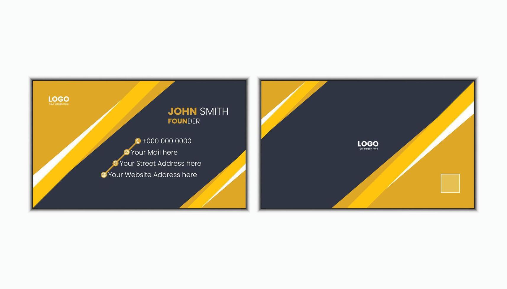 simple business card design vector