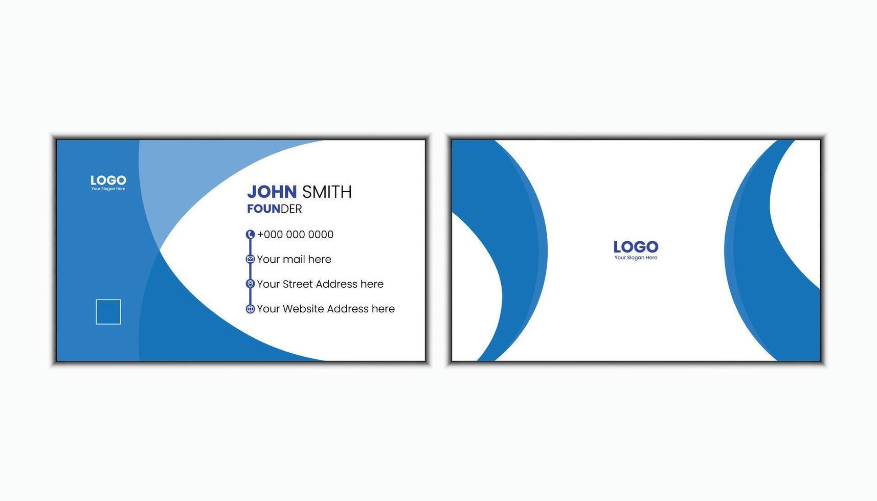 corporate business card design vector