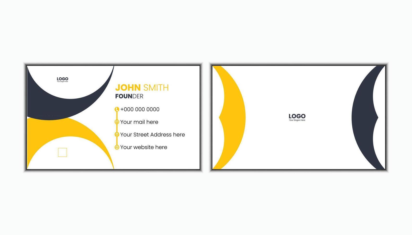 Pro visiting card vector
