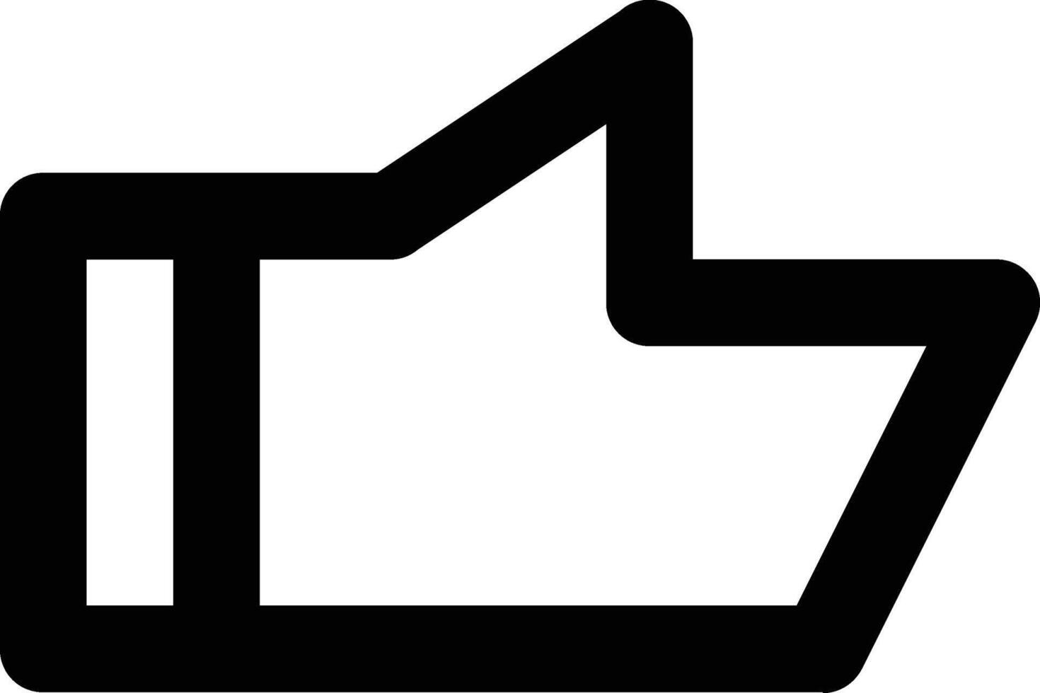 Like icon. Thumb up sign and symbol. vector