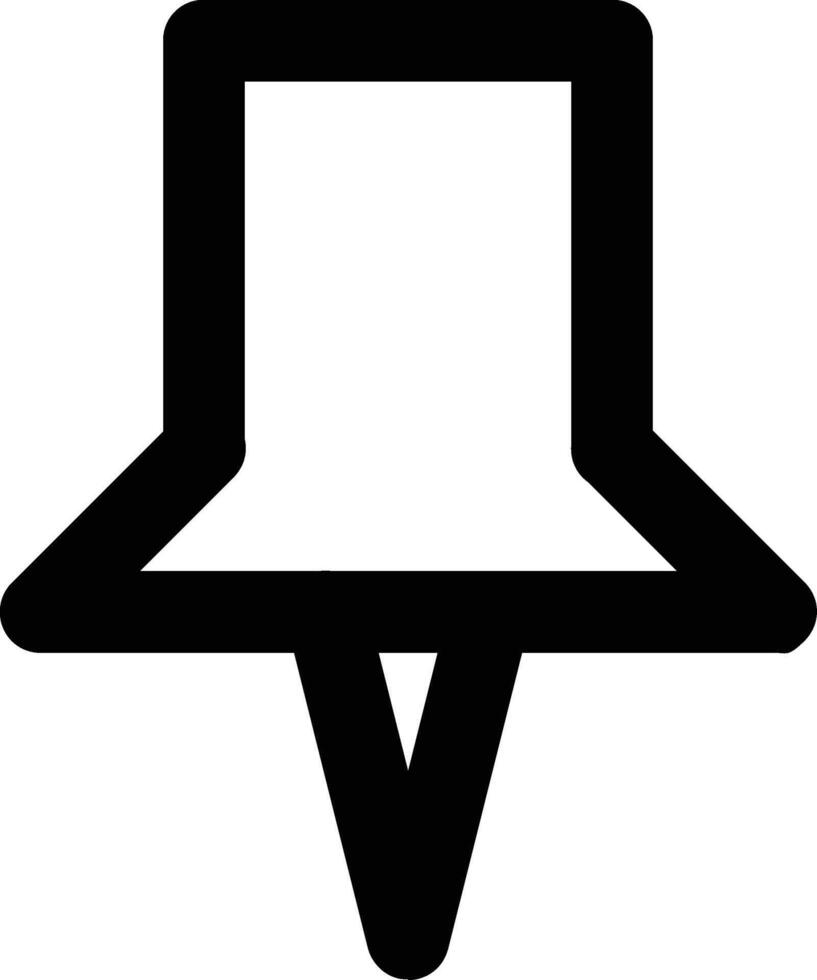 Pin marking point icon. vector