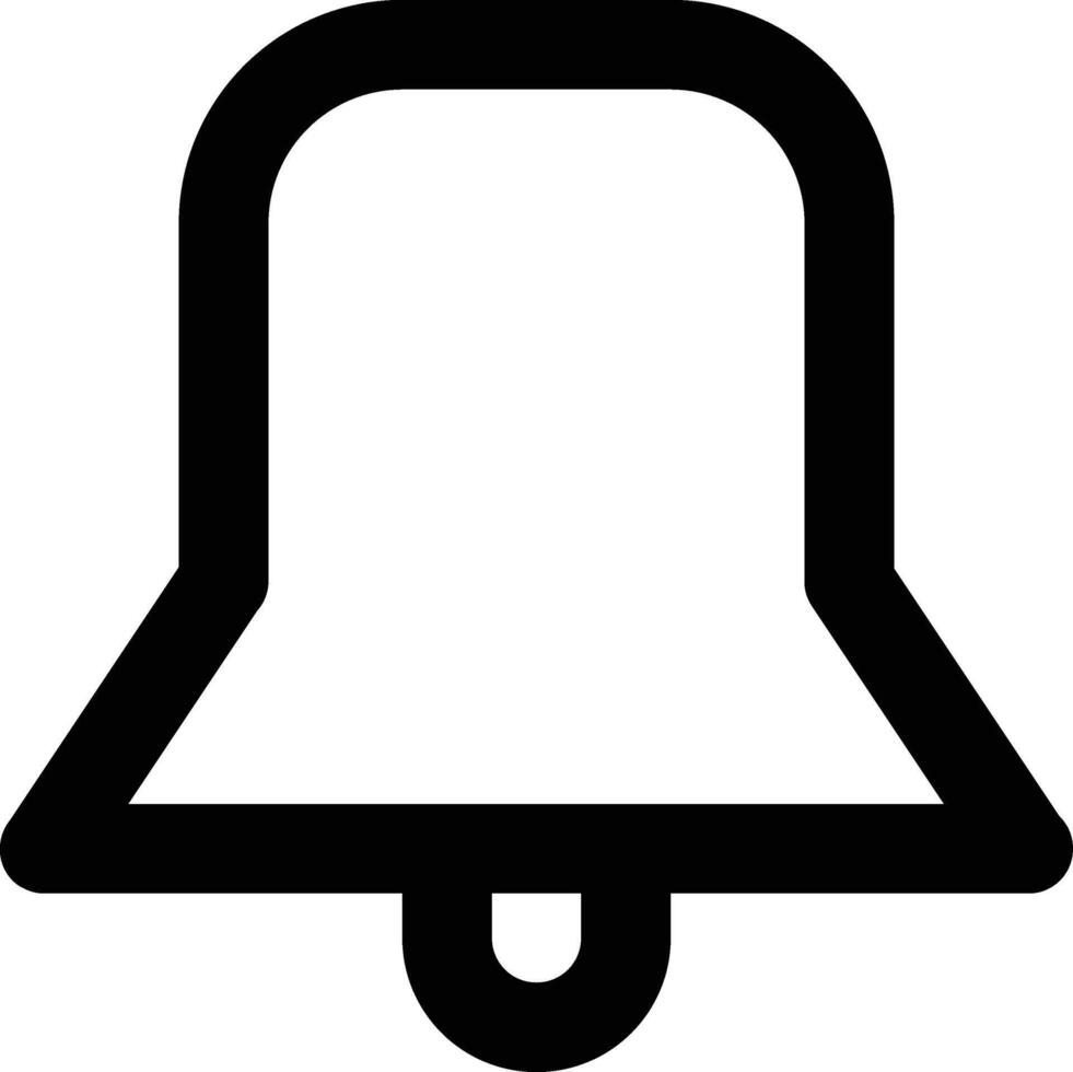 Bell icon. Notification or alarm sign and symbol. Ringing bell reminder. vector