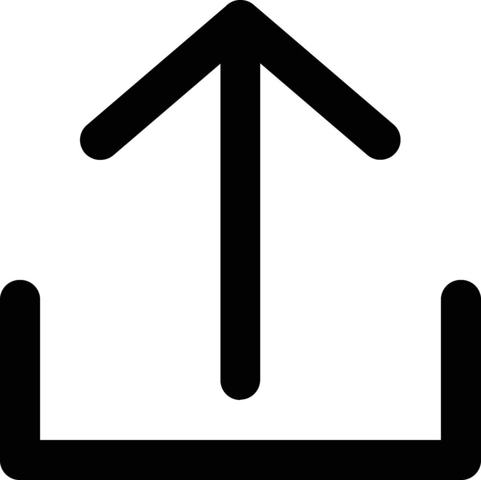 Upload icon. Scroll arrow up icon sign. Uploading file, sending symbol. vector