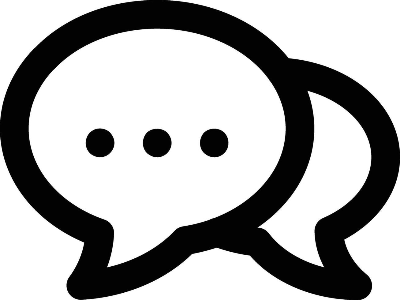 Chat icon. Bubble speech symbol. vector